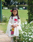 Floral Embroided Ivory Chanderi Anarkali