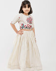 Ivory Floral Lehenga