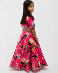 Pink Floral Lehenga