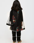 Black Floral Printed Kurta Payjama