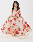 Ivory Floral Lehenga
