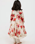 Ivory Floral Anarkali
