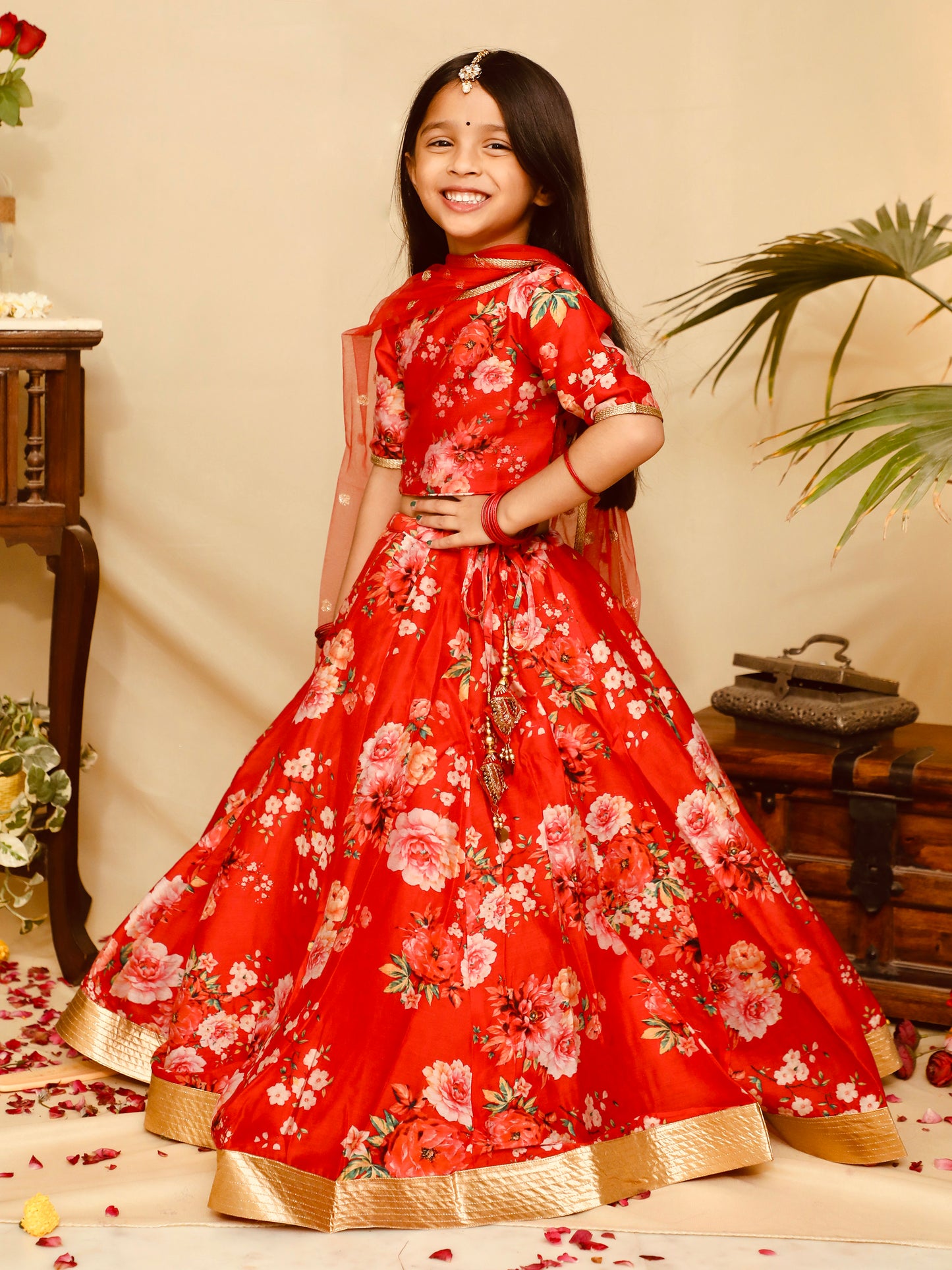 Crimson Red Lehenga